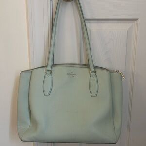 Kate Spade Green Leather Tote Bag
